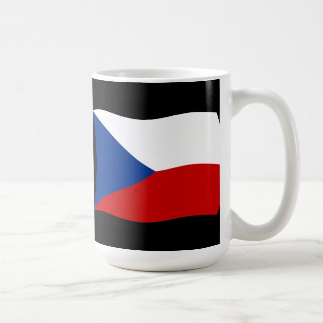 Café Taza con la bandera de la República Checa (Derecha)