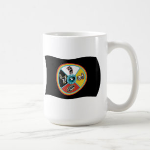 Café Taza con la bandera de la tribu de Sault Ste. Mari