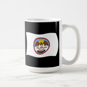 Café Taza con la bandera de la tribu Ute