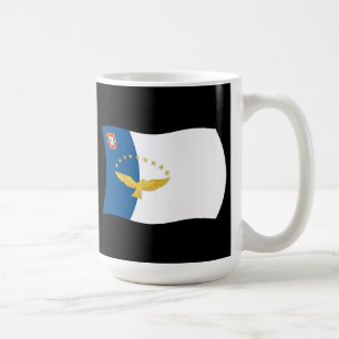 Café Taza con la bandera de las Azores