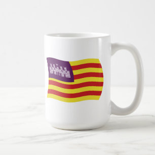 Café Taza con la bandera de las Islas Baleares