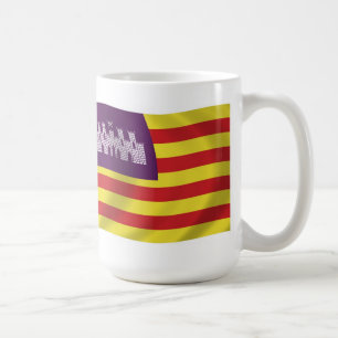 Café Taza con la bandera de las Islas Baleares