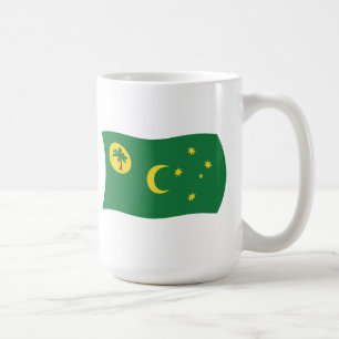 Café Taza con la bandera de las Islas Cocos
