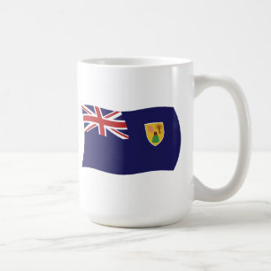 Café Taza con la bandera de las Islas Turcas y Caicos