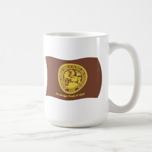 Café Taza con la bandera de las Tribus Shoshone Bannock