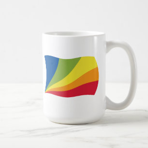 Café Taza con la bandera de Lingua Franca Nova