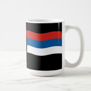 Café Taza con la bandera de los pueblos indígenas de Co