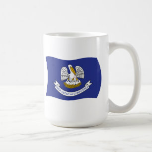 Café Taza con la bandera de Luisiana