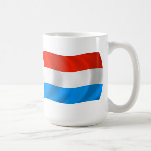 Café Taza con la bandera de Luxemburgo