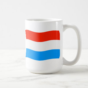 Café Taza con la bandera de Luxemburgo