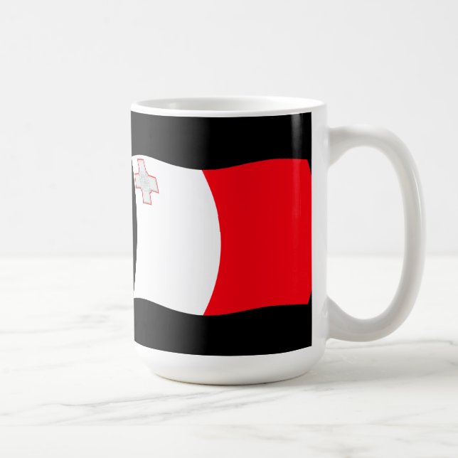 Café Taza con la bandera de Malta (Derecha)