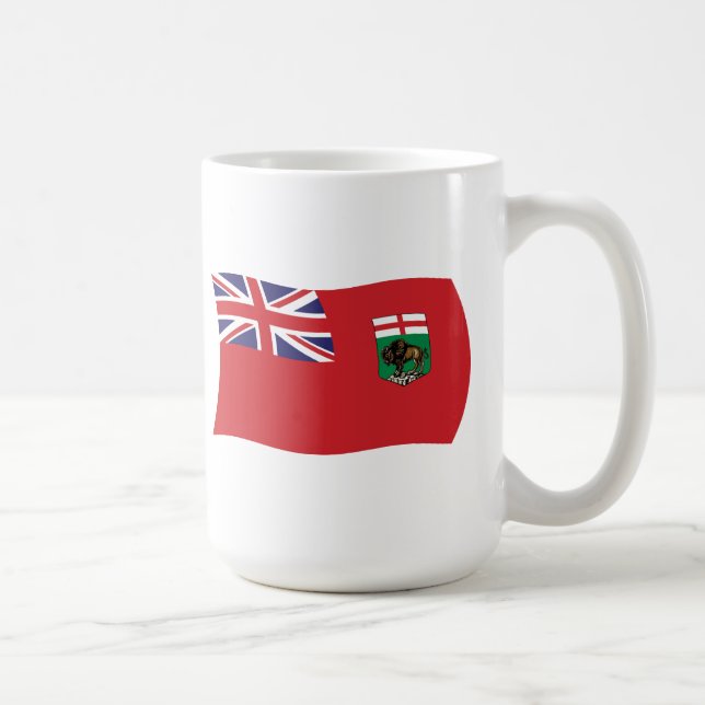 Café Taza con la bandera de Manitoba (Derecha)