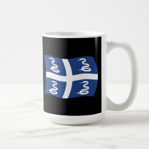 Café Taza con la bandera de Martinica
