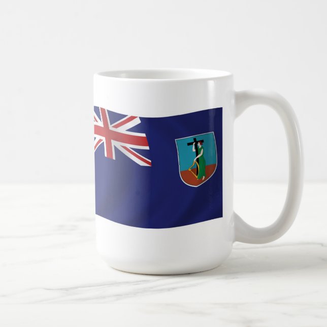 Café Taza con la bandera de Montserrat (Derecha)