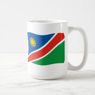Café Taza con la bandera de Namibia