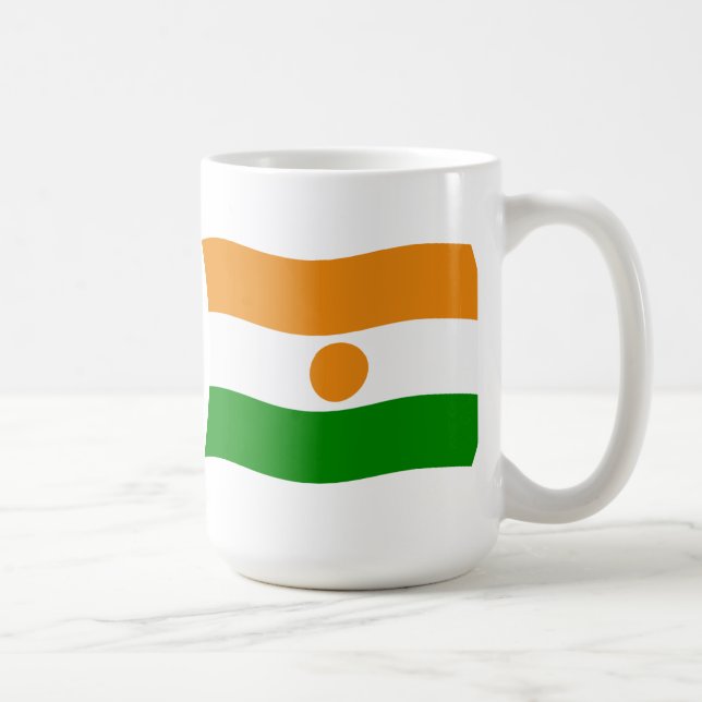 Café Taza con la bandera de Níger (Derecha)