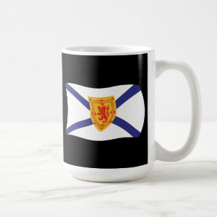 Café Taza con la bandera de Nueva Escocia