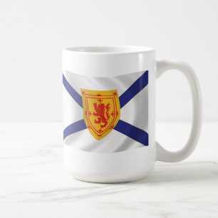 Café Taza con la bandera de Nueva Escocia