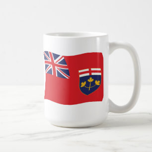 Café Taza con la bandera de Ontario