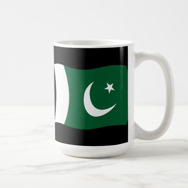 Café Taza con la bandera de Pakistán (Derecha)