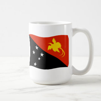 Café Taza con la bandera de Papúa Nueva Guinea
