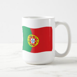 Café Taza con la bandera de Portugal