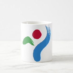 Café Taza con la bandera de Seúl, Corea del Sur
