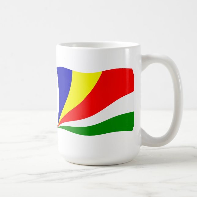 Café Taza con la bandera de Seychelles (Derecha)
