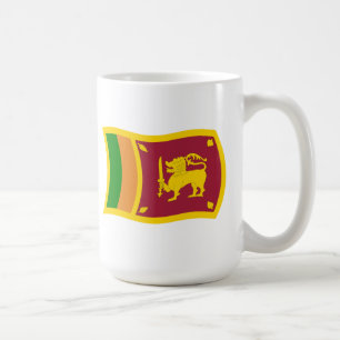 Café Taza con la bandera de Sri Lanka