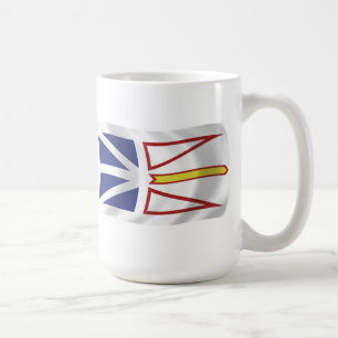 Café Taza con la bandera de Terranova y Labrador