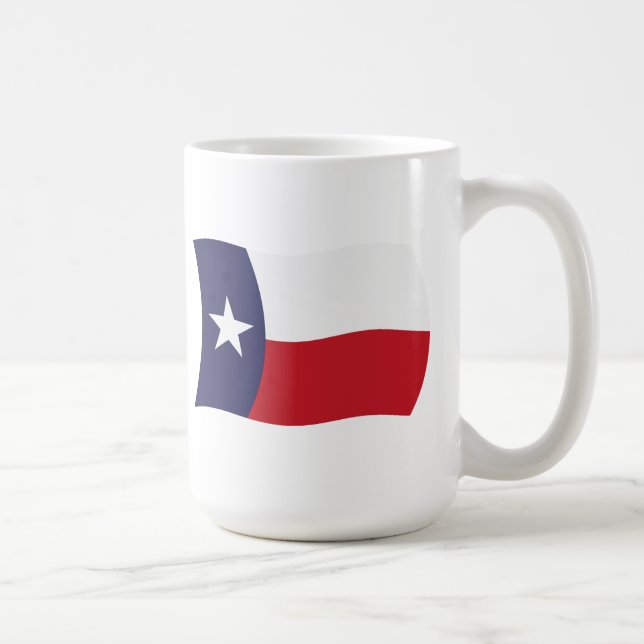 Café Taza con la bandera de Texas (Derecha)
