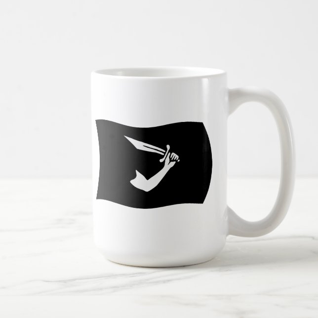 Café Taza con la bandera de Thomas Tew (Derecha)