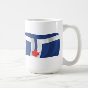 Café Taza con la bandera de Toronto