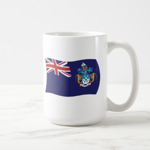 Café Taza con la bandera de Tristan Da Cunha