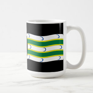 Café Taza con la bandera de turcomanos