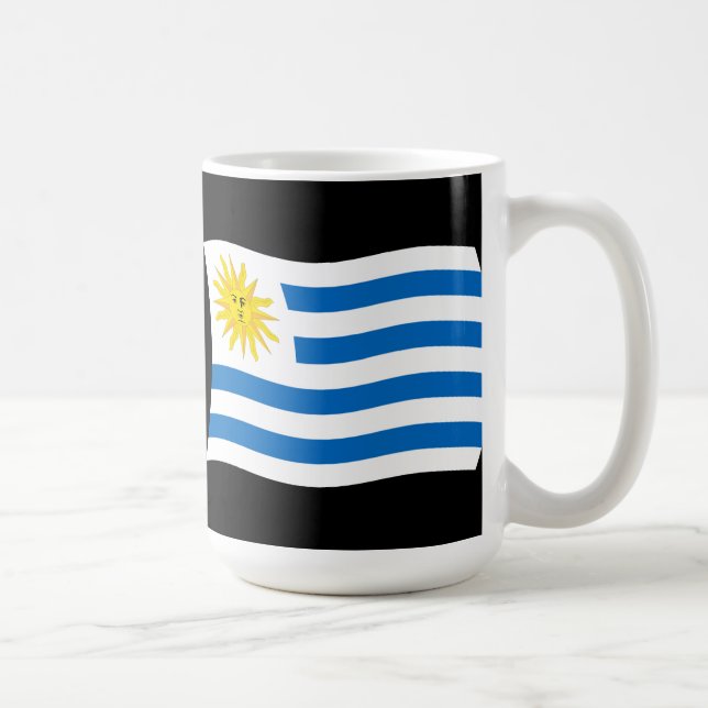 Café Taza con la Bandera de Uruguay (Derecha)