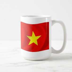 Café Taza con la bandera de Vietnam