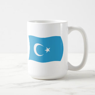 Café Taza con la bandera de Xinjiang Uigur