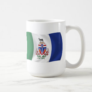 Café Taza con la bandera de Yukon
