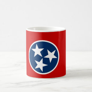 Café Taza con la bandera del estado de Tennessee - los