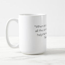 Café Taza con la cita de Paulo Coelho