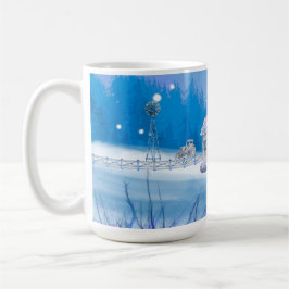 Café Taza con la firma de la granja americana