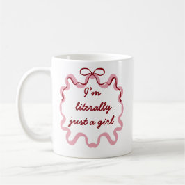 Café Taza con lazo de coqueta rosa de moda