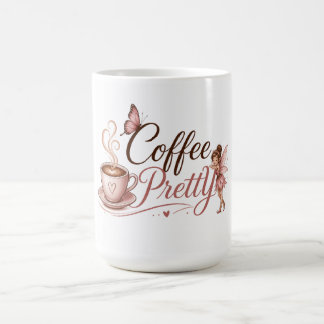 Café taza con logo de Coffee Pretty