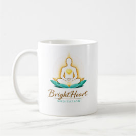 Café Taza con logo de Meditación Masculina Brightheart