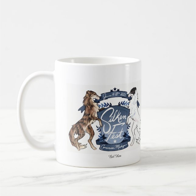 Café taza con logo de Silkenfest 2025 (Izquierda)