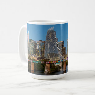 Café Taza con logotipo de colores de la bandera de Texa