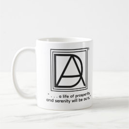 Café Taza con logotipo de D.A.