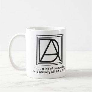 Café Taza con logotipo de D.A.