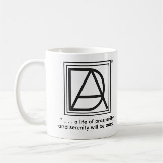 Café Taza con logotipo de D.A.